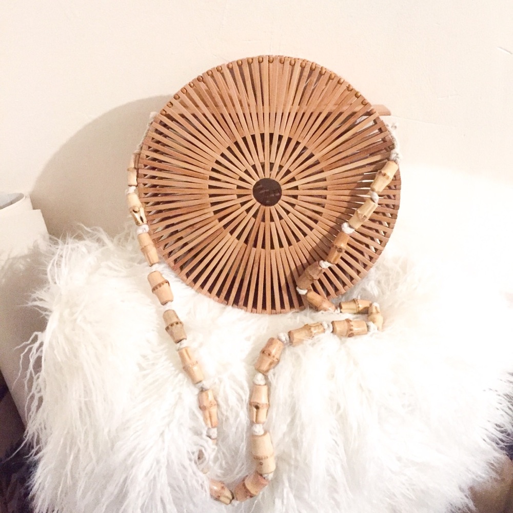 NWT Circle Bamboo Bag